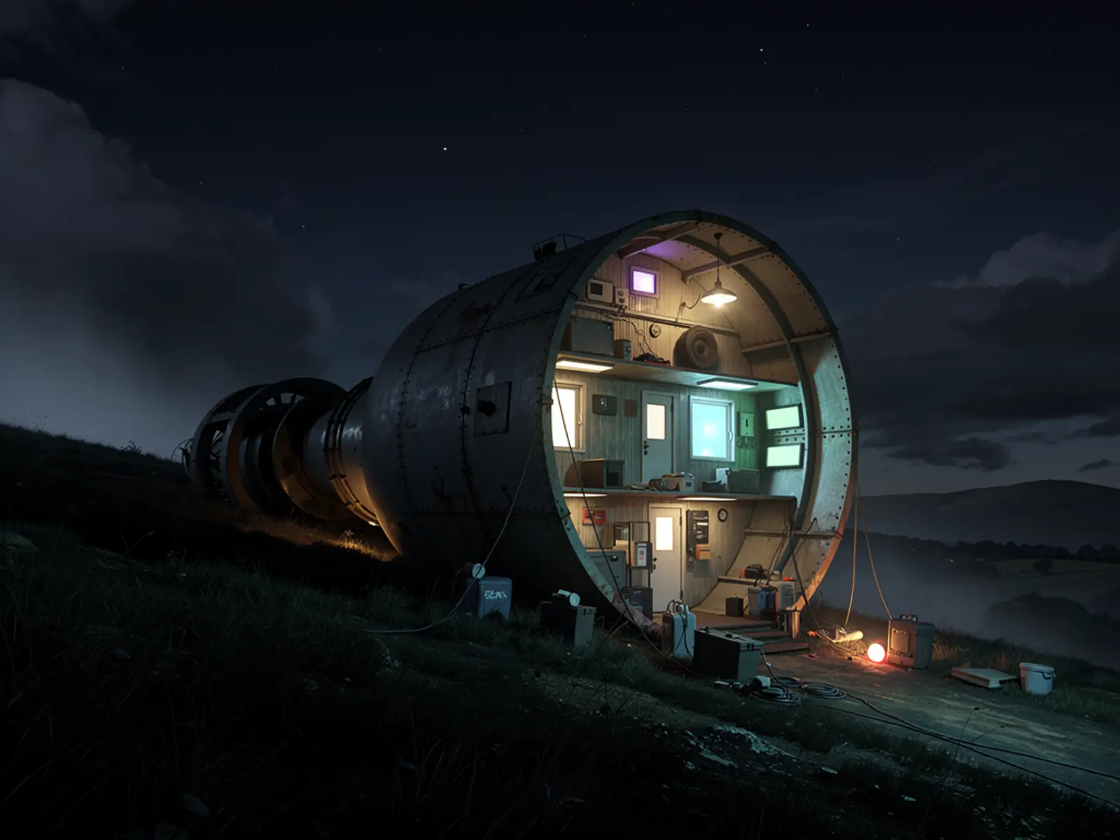 Concept artwork for Wind-Turbine Nacelle Reuse