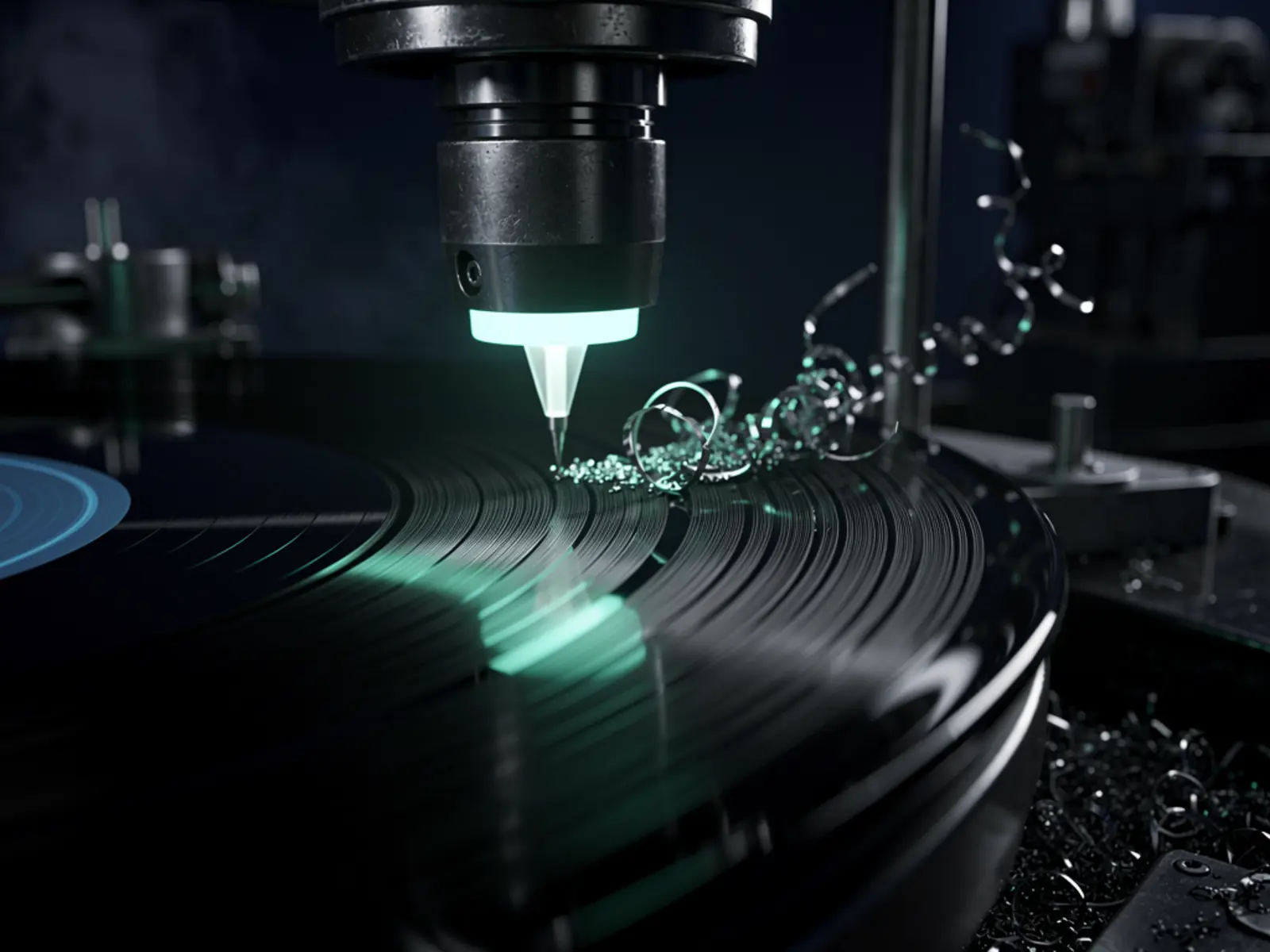 Concept artwork for DIY Record-Cutting Lathe